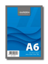 Aurora Blocnotes capsat, A6, 100 file - 60g mp, microperforatii, AURORA Office - dictando (1600GT)