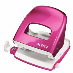 Leitz Perforator metalic, 30 coli, LEITZ 5008 - roz metalizat (L-50081023) - siscom-papetarie