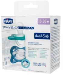 Chicco Suzeta anatomica PhysioForma Dual Soft Bleu 16-36 luni, 2 bucati, Chicco