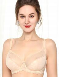 Lanny Mode Frida csipkés melltartó, Size 85G, félmerevítős, bézs (11676)