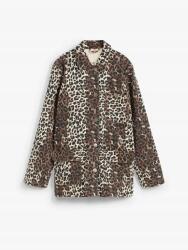 Bonprix 52-ES Leopárdmintás Farmer Ing, többszínű