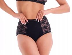 Lanny Mode Dorren Bugyi, Size 3XL, pamut, csipke, FEKETE/BÉZS