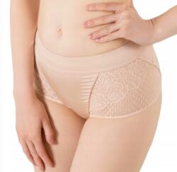 Lanny Mode Bugyi, csipkés, Lanny Mode Anastacia, bézs, Size L, nylon, virágmintás