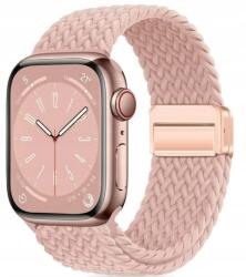  Szíj Apple Watch-hoz, 38/40/41/42mm, rózsaszín nylon (2 3 4 5 6 7 8 9 10 SE 38MM 40MM 41MM 42MM)
