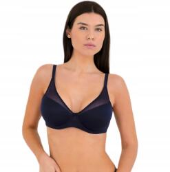 Sima melltartó Lilitte Malwina, 90C, félmerevítős, sötétkék