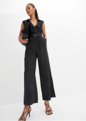 Bonprix Fekete Viszkóz Overál, Size 38 (916784)