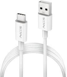 NGS Cablu USB-A la USB-C ZYRO-AC - 1m, 3A, rezistent și durabil (CABLE-USB/USBC-ZYROAC/1WE-NGS)