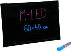 Thunder Germany LB-60PR Írható LED reklám tábla, PRO (60×40 cm) + 1 db filc - thundergermany