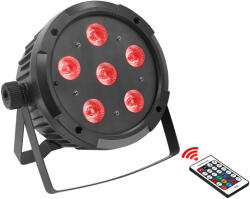 Thunder Germany LPB-1A (6x10W) RGBWA LED PAR fényeffekt + DMX + UV + AKKUMULÁTOR - thundergermany
