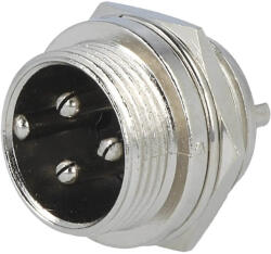 Thunder Germany GX16-3PM Keverő tápcsatlakozó beépíthető ALJZAT, ipari csatlakozó 3 pólusú - thundergermany