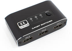 Thunder Germany SWI-315-8K, 3×1 8K@60Hz HDMI kapcsoló