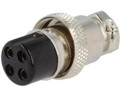 Thunder Germany GX16-4PF Keverő tápcsatlakozó, körcsatlakozó, ipari csatlakozó 4 pólusú - thundergermany