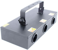 Thunder Germany LS3-RGB 3 optikás DMX Lézer fényeffekt (295mW) - thundergermany