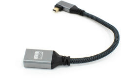Thunder Germany HDA-144 [Type D Micro HDMI papa - HDMI mama] könyökkábel átalakító (0, 2 m) - thundergermany