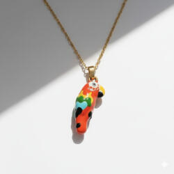 KÁRPÁTHY ékszer DIY Papagáj nyaklánc, aranyozott