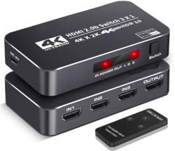 Thunder Germany SWD-340, 3×1 4K HDMI kapcsoló, HDR, 3D + távirányító