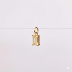 KÁRPÁTHY ékszer Június kristály charm, aranyozott