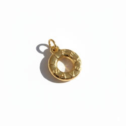 KÁRPÁTHY ékszer Donut charm, aranyozott