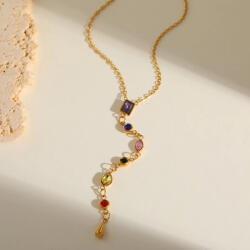 KÁRPÁTHY ékszer Spectrum Flow aranyozott nyaklánc