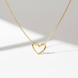 KÁRPÁTHY ékszer Heart Shape aranyozott nyaklánc