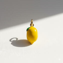 KÁRPÁTHY ékszer Lemon charm, aranyozott