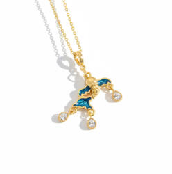 KÁRPÁTHY ékszer DIY Blue Koi nyaklánc, aranyozott