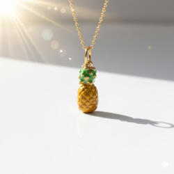 KÁRPÁTHY ékszer DIY Ananász nyaklánc, aranyozott