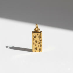KÁRPÁTHY ékszer Cheese charm, aranyozott