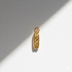 KÁRPÁTHY ékszer Hotdog charm, aranyozott