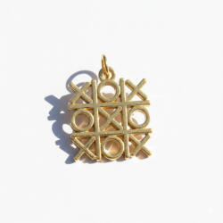 KÁRPÁTHY ékszer Amőba aranyozott charm