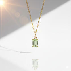 KÁRPÁTHY ékszer DIY Október kristály nyaklánc, aranyozott