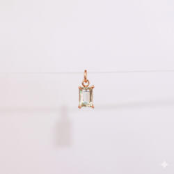 KÁRPÁTHY ékszer Március kristály charm, aranyozott