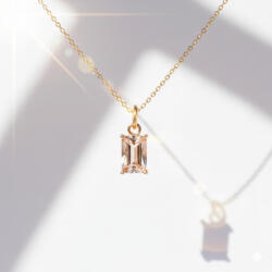 KÁRPÁTHY ékszer DIY Április kristály nyaklánc, aranyozott