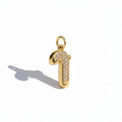 KÁRPÁTHY ékszer Ünnepi Cukorpálca aranyozott charm