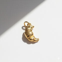 KÁRPÁTHY ékszer Croissant charm, aranyozott