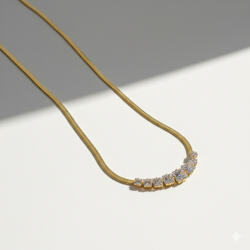 KÁRPÁTHY ékszer Kristálysor aranyozott nyaklánc