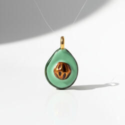 KÁRPÁTHY ékszer Avokádó charm, aranyozott