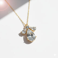 KÁRPÁTHY ékszer DIY Crystal Water Drop nyaklánc, aranyozott
