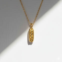 KÁRPÁTHY ékszer DIY Hotdog nyaklánc, aranyozott