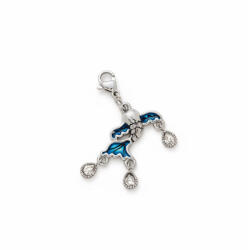 KÁRPÁTHY ékszer Blue Koi charm - fehérarany, aranyozott