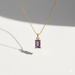 KÁRPÁTHY ékszer DIY Február kristály nyaklánc, aranyozott