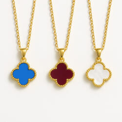 KÁRPÁTHY ékszer Clover nyaklánc, aranyozott