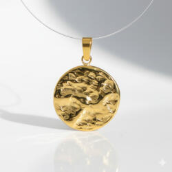 KÁRPÁTHY ékszer Aranyló Textúra medál - aranyozott