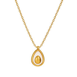 KÁRPÁTHY ékszer Avokádó aranyozott nyaklánc