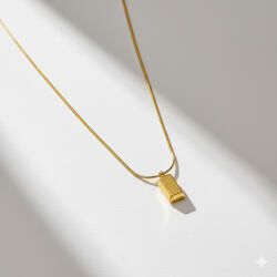 KÁRPÁTHY ékszer Aranytömb nyaklánc, aranyozott