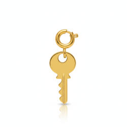 KÁRPÁTHY ékszer Kulcs charm, aranyozott