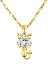 KÁRPÁTHY ékszer Little cat aranyozott nyaklánc