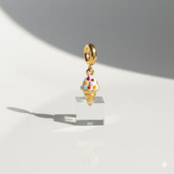 KÁRPÁTHY ékszer Színes fagylalt charm, aranyozott