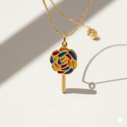 KÁRPÁTHY ékszer DIY Nyalóka nyaklánc, aranyozott