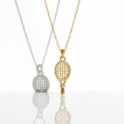 KÁRPÁTHY ékszer DIY Teniszütő nyaklánc, aranyozott